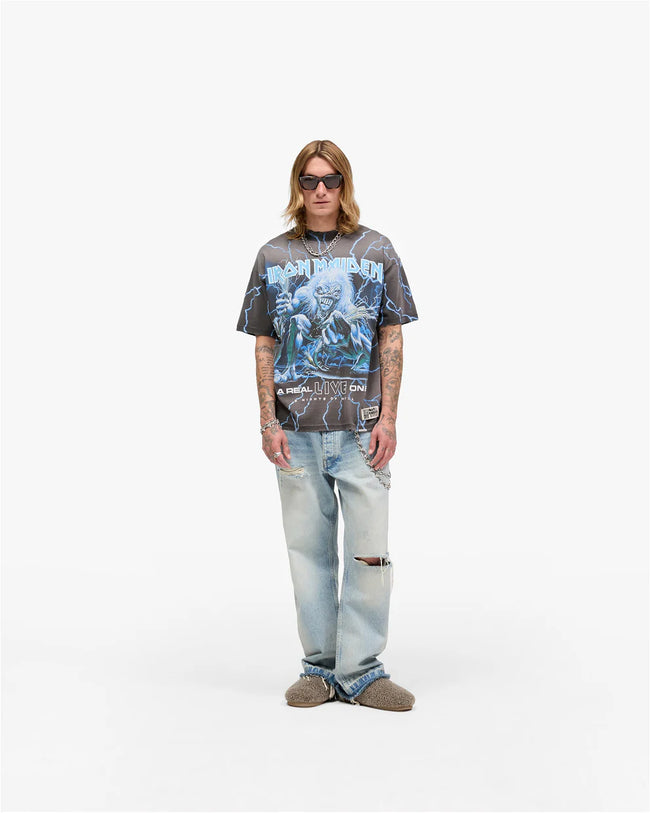 Represent Iron Maiden A Real Live One Tee - Stained Brown