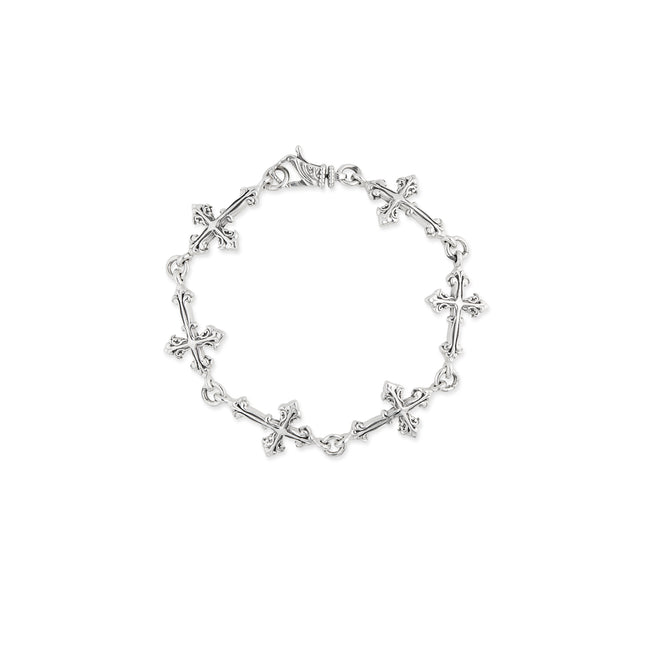 Emanuele Bicocchi Large Multi Cross Bracelet - Silver