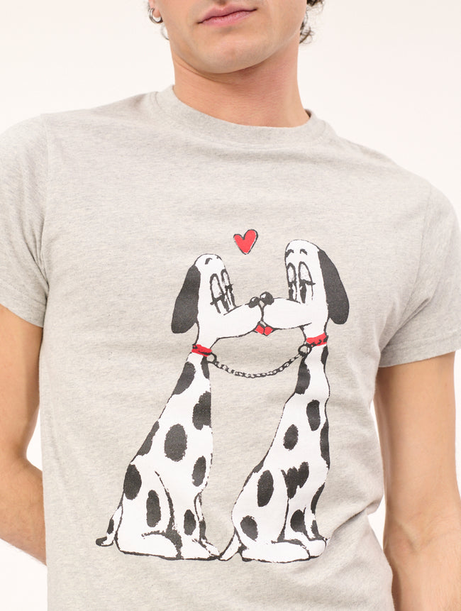 Carne Bollente The Pooch Smooch Tee - Grey Melange