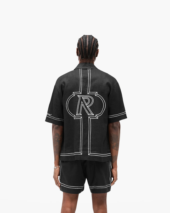 Represent Border Shirt - Jet Black