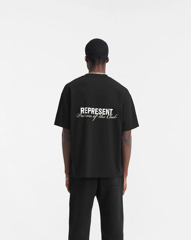 Represent Patron Of The Club Tee - Black