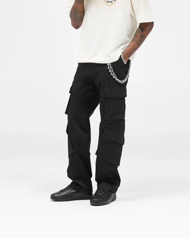 Represent Cargo Pants - Jet Black
