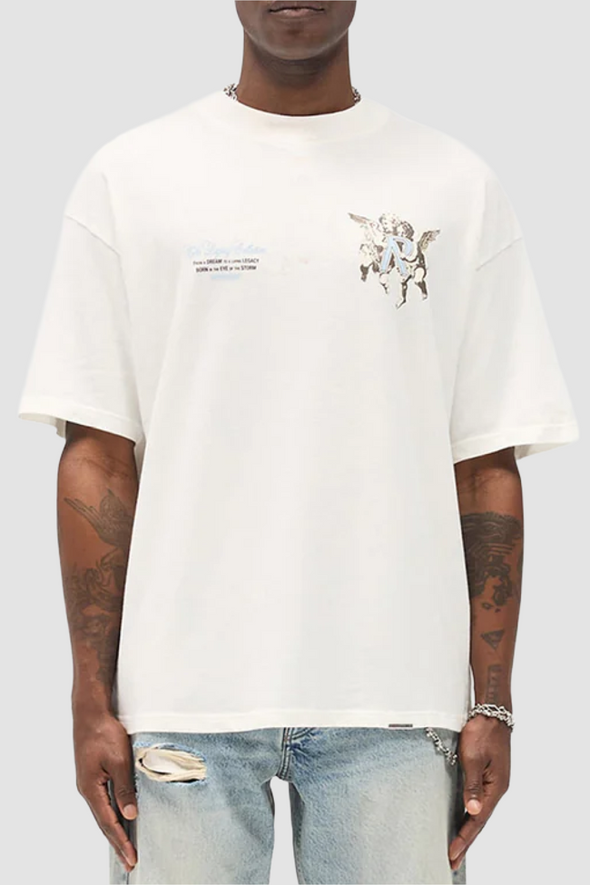 Represent Legacy Cherubs Tee - Flat White