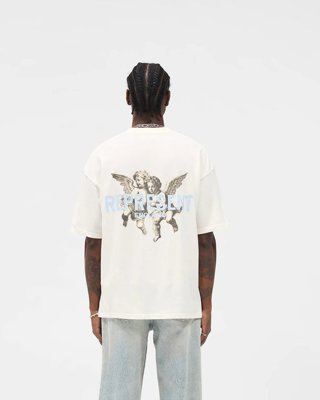 Represent Legacy Cherubs Tee - Flat White