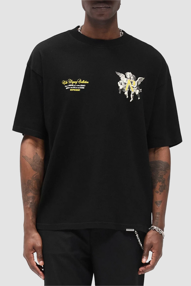 Represent Legacy Cherubs Tee - Jet Black