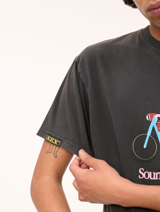 Carne Bollente Sounds Gay Tee We're In Tee - Black