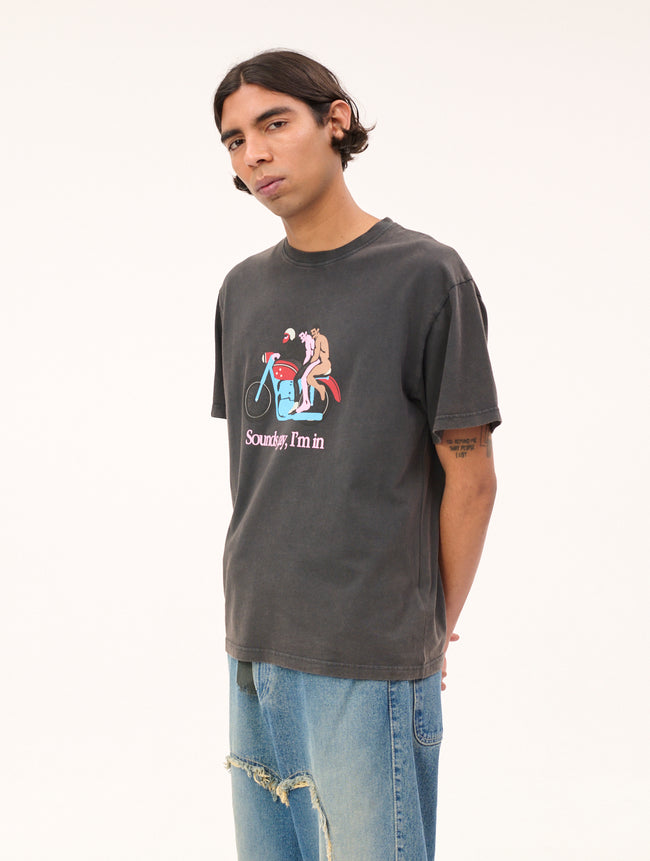 Carne Bollente Sounds Gay Tee We're In Tee - Black