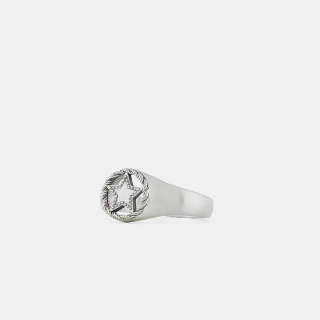 Serge DeNimes Sheriff Ring - Silver
