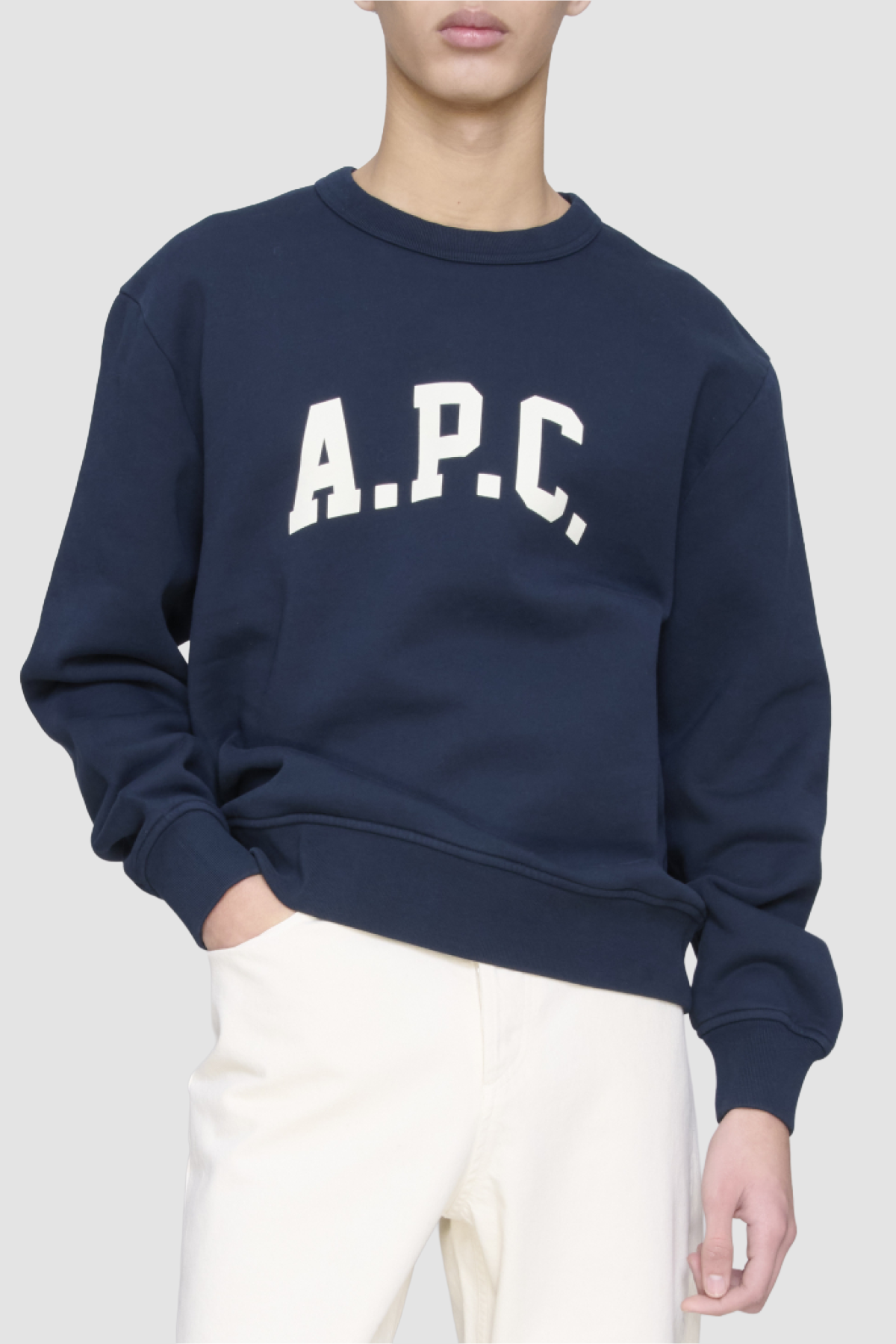 A.P.C. HARRIS Crewneck - Navy - Due West