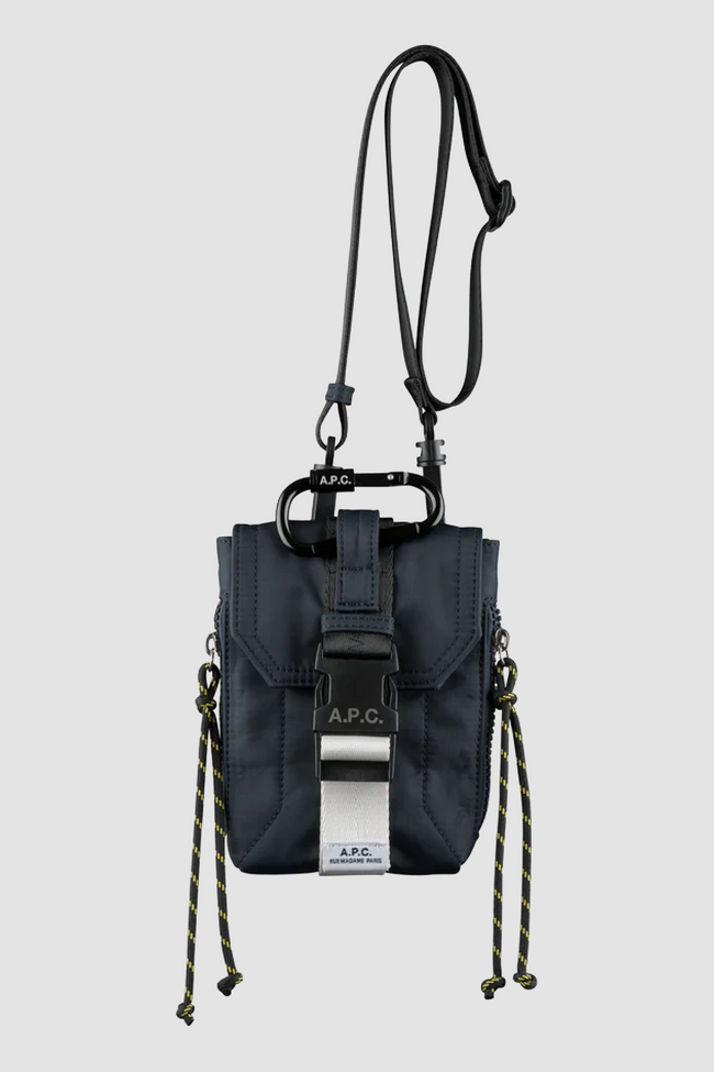 A.P.C. Trek Crossbody Pouch Bag - Navy