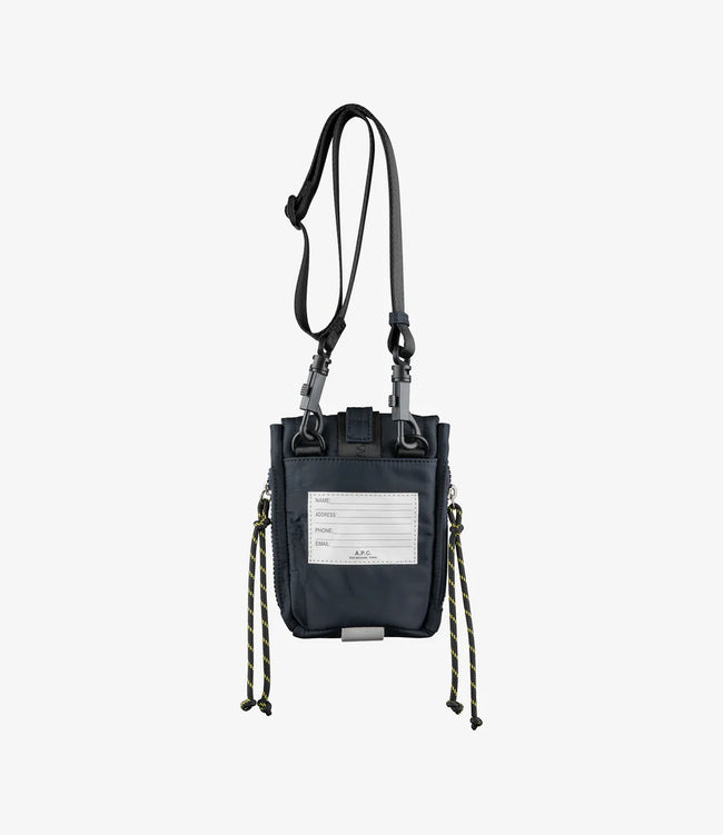 A.P.C. Trek Crossbody Pouch Bag - Navy