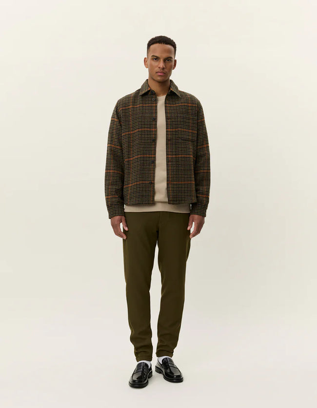 Les Deux Kody Houndstooth Jacket - Brown