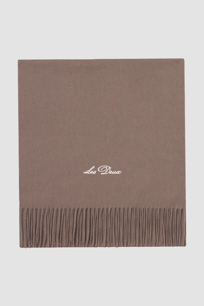 Les Deux Whitaker Wool Scarf - Brown