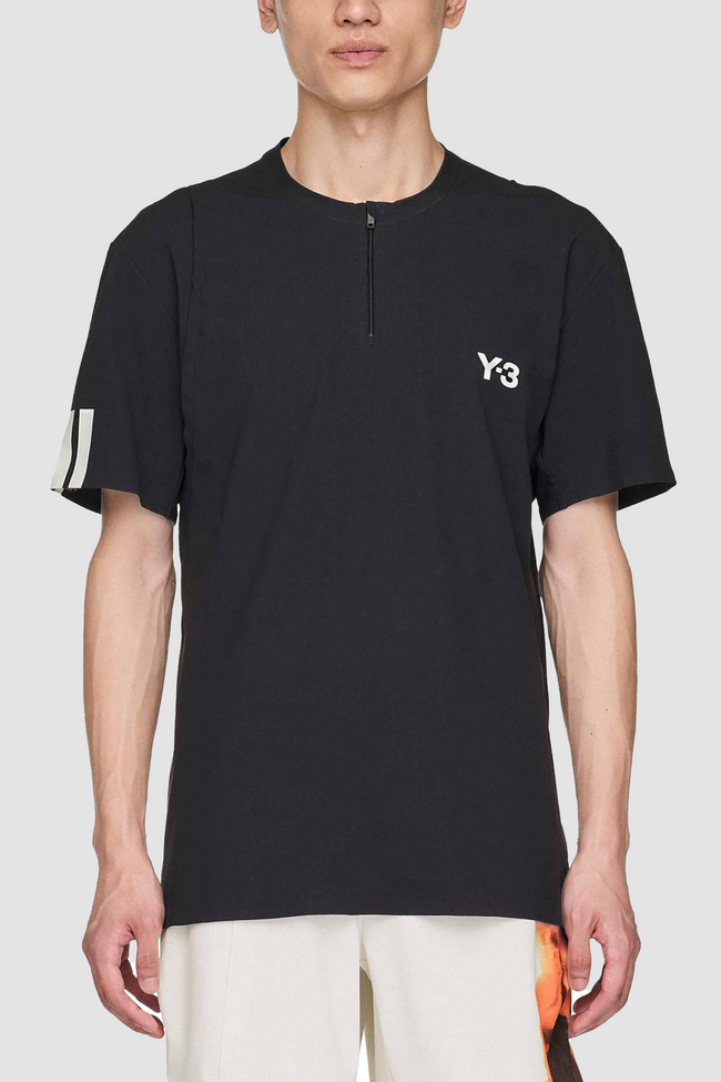 Y-3 Tennis Pro FreeLift Zip Tee - Black