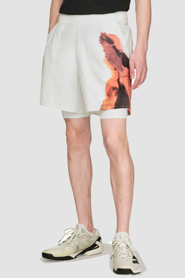 Y-3 Tennis Leggings Set with Shorts - Orbit Grey