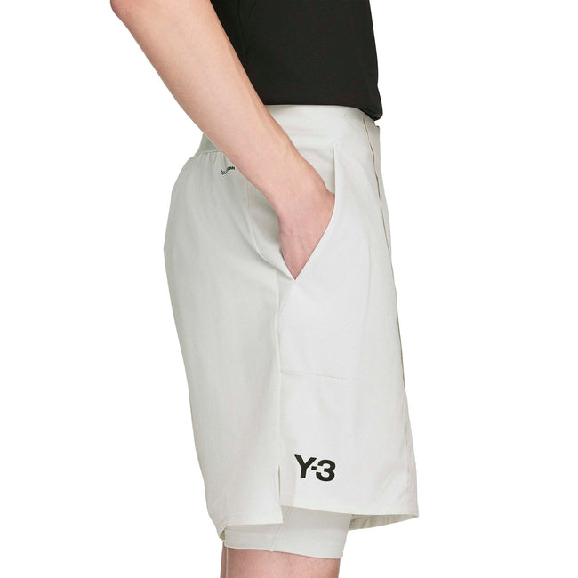Y-3 Tennis Leggings Set with Shorts - Orbit Grey