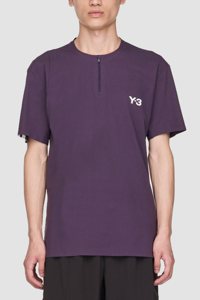 Y-3 Tennis Pro FreeLift Zip Tee - Aurora Plum