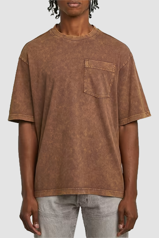 G-Star Washed Pocket T-Shirt - Brown
