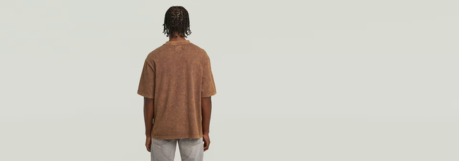 G-Star Washed Pocket T-Shirt - Brown