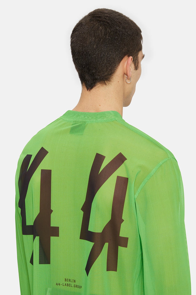 44 Label Group Clash Mesh L/S Tee - Green