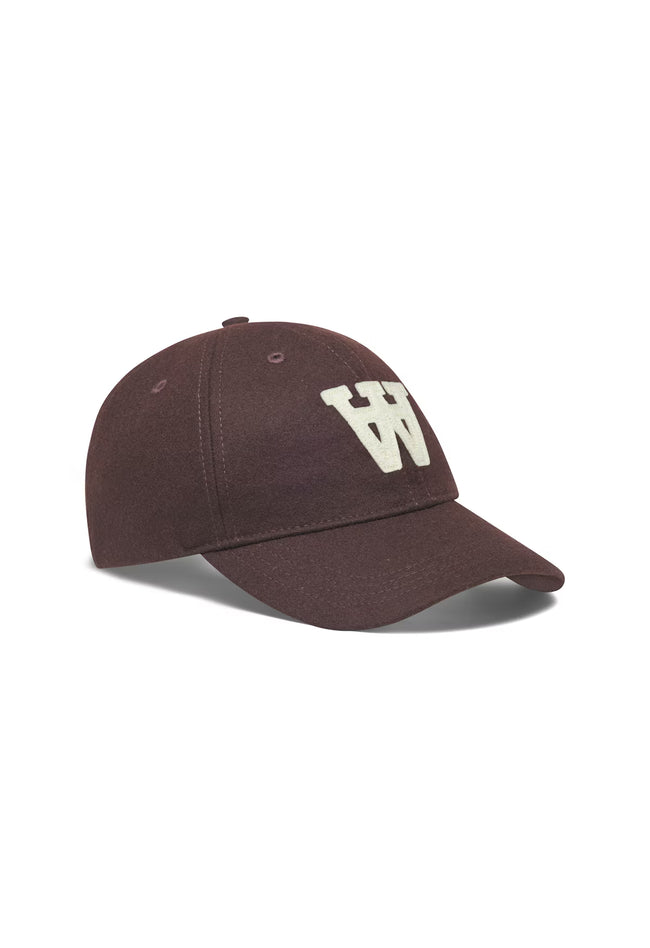 WOOD WOOD Felt Patch Cap - Brown