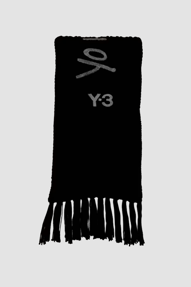 Y-3 Chunky Knit Scarf - Black
