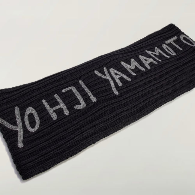 Y-3 Chunky Knit Scarf - Black