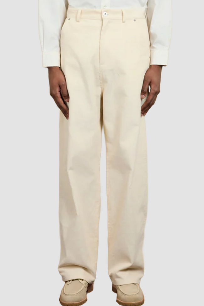 Drôle de Monsieur Baggy Velours Pants - Cream