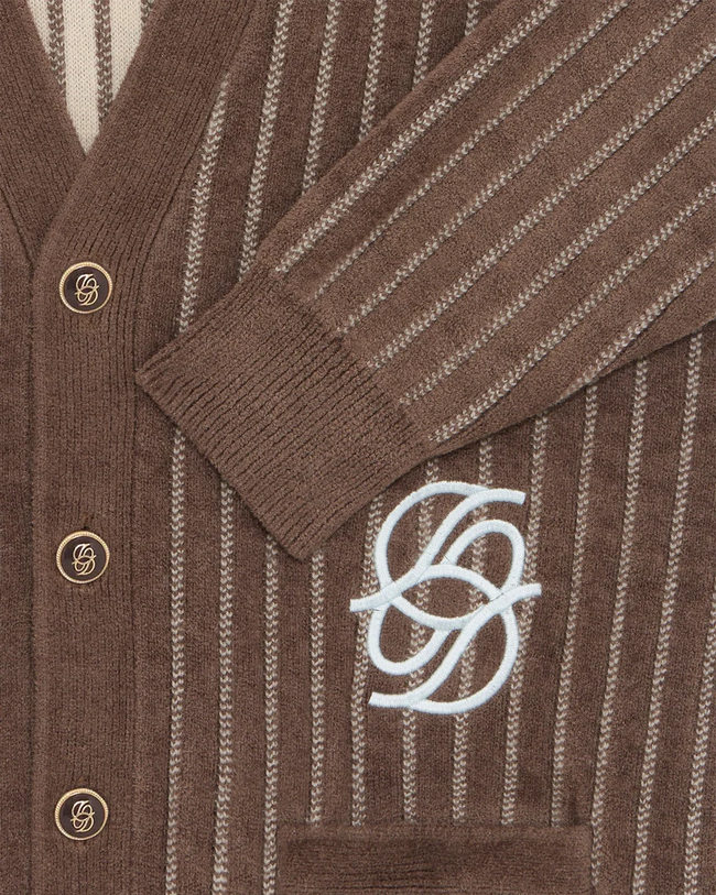 Drôle de Monsieur Monogramme Cardigan Sweater - Khaki