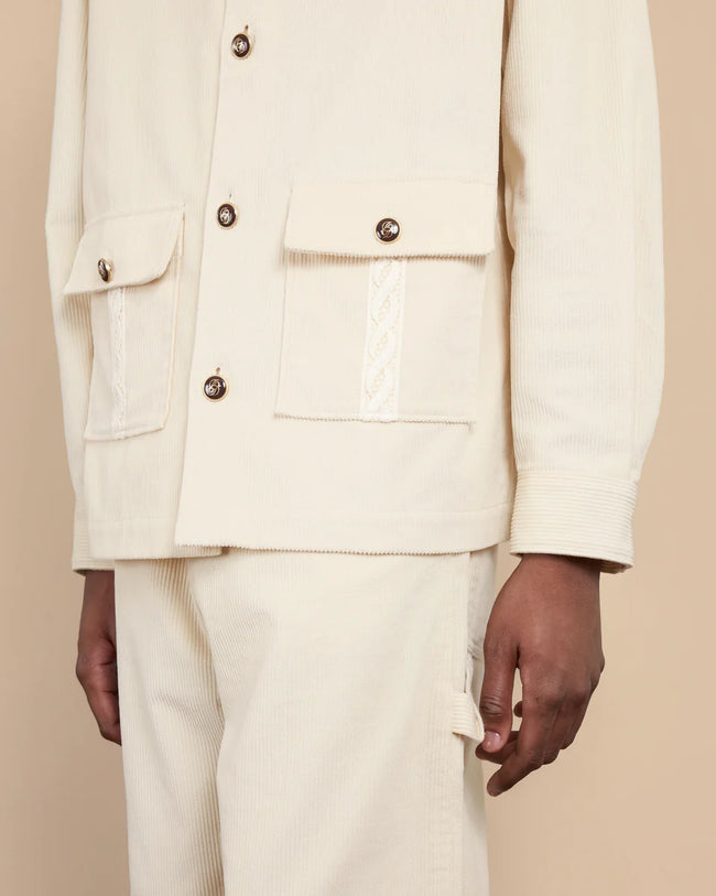 Drôle de Monsieur La Surchemise Corduroy - Cream