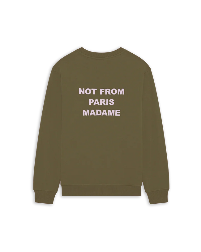 Drôle de Monsieur Slogan Crewneck - Khaki