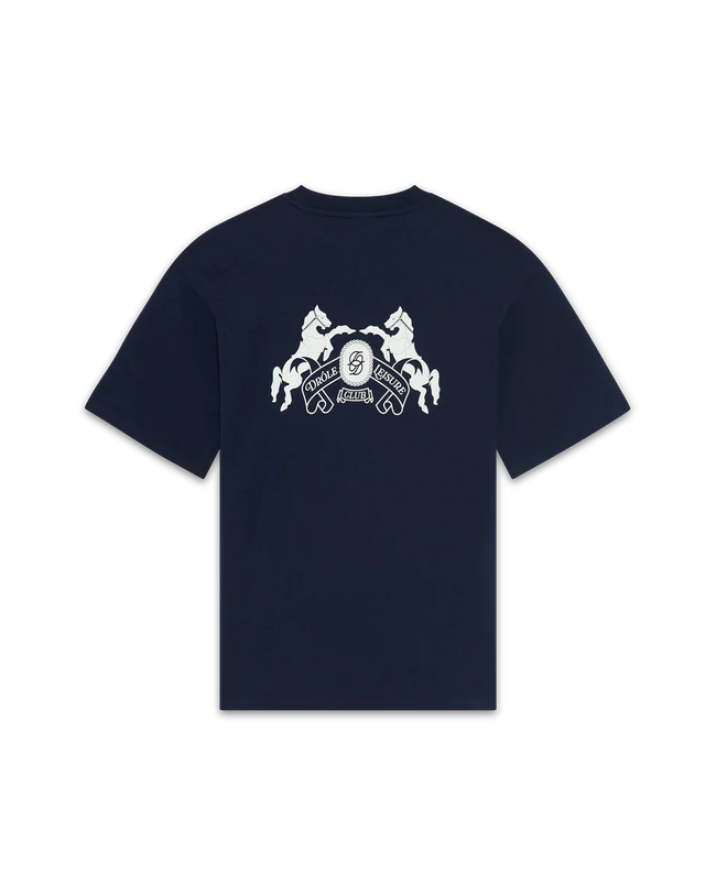 Drôle de Monsieur Emblème Chevaux Tee - Navy