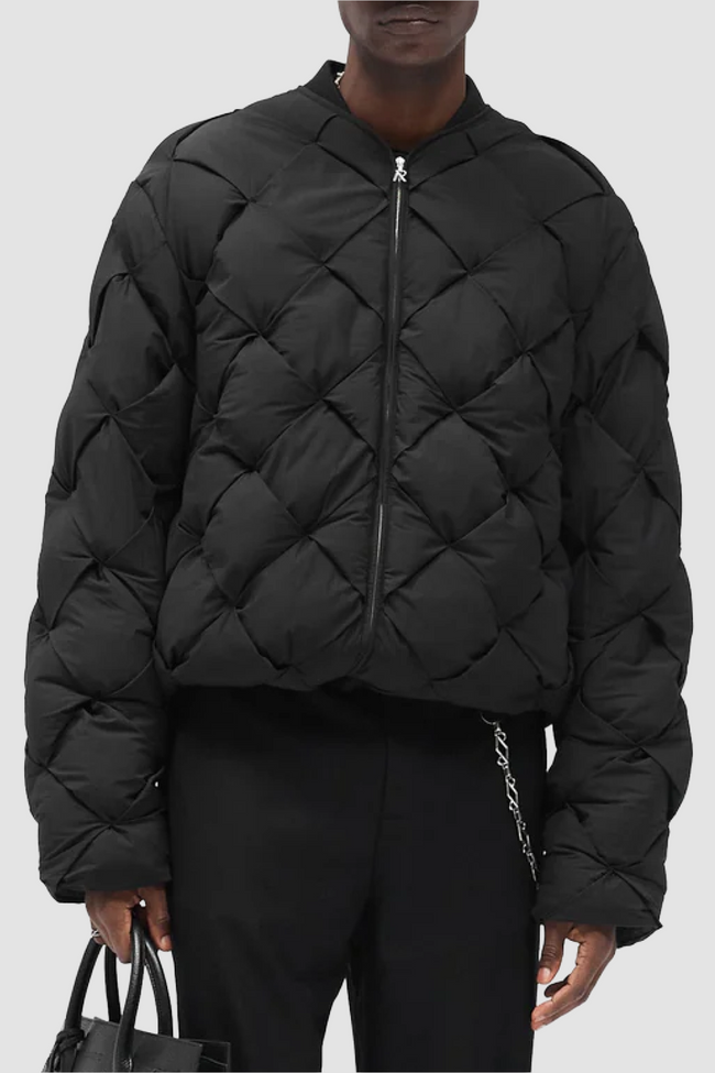 Represent Pillow Puffer Bomber Jacket - Jet Black