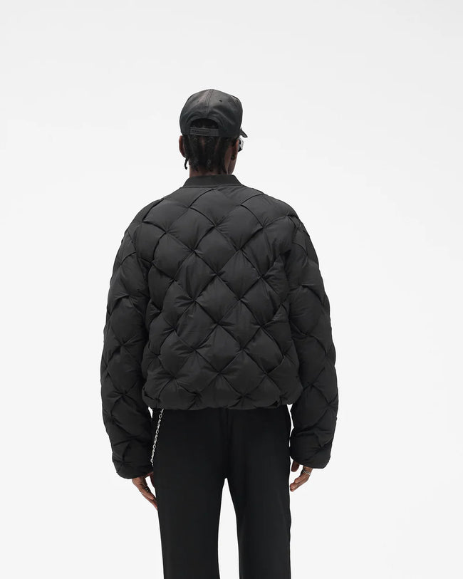 Represent Pillow Puffer Bomber Jacket - Jet Black