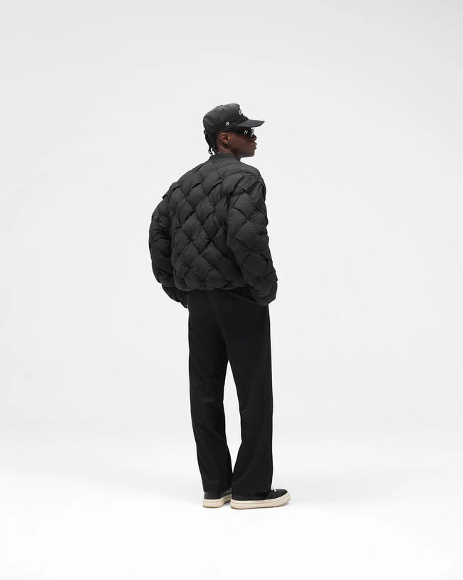 Represent Pillow Puffer Bomber Jacket - Jet Black