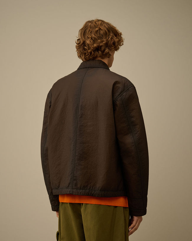 C.P. Company Feltro Bi-Film Short Jacket - Ivory/Green