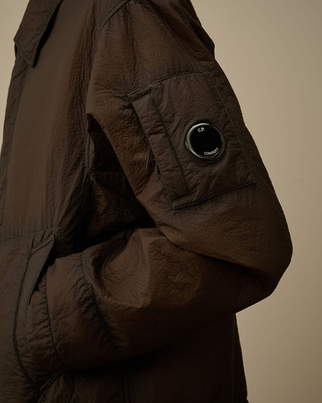 C.P. Company Feltro Bi-Film Short Jacket - Ivory/Green