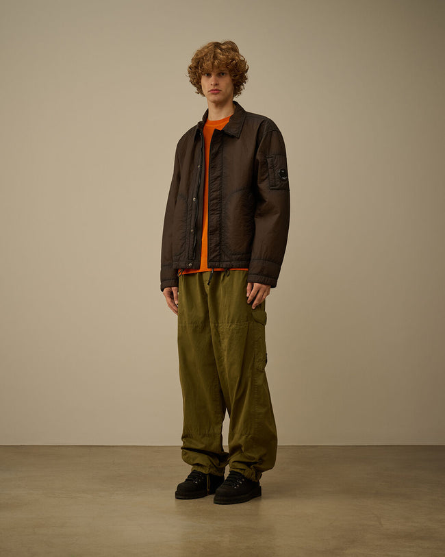 C.P. Company Feltro Bi-Film Short Jacket - Ivory/Green