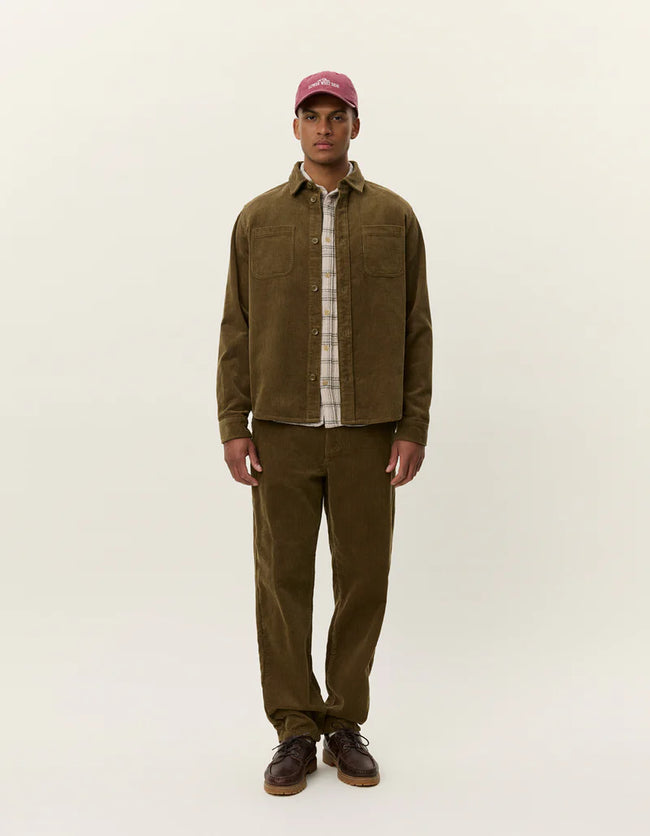 Les Deux Kody Corduroy Shirt - Olive
