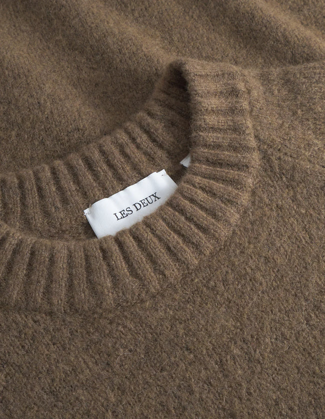 Les Deux Gilbert Crewneck Sweater - Brown