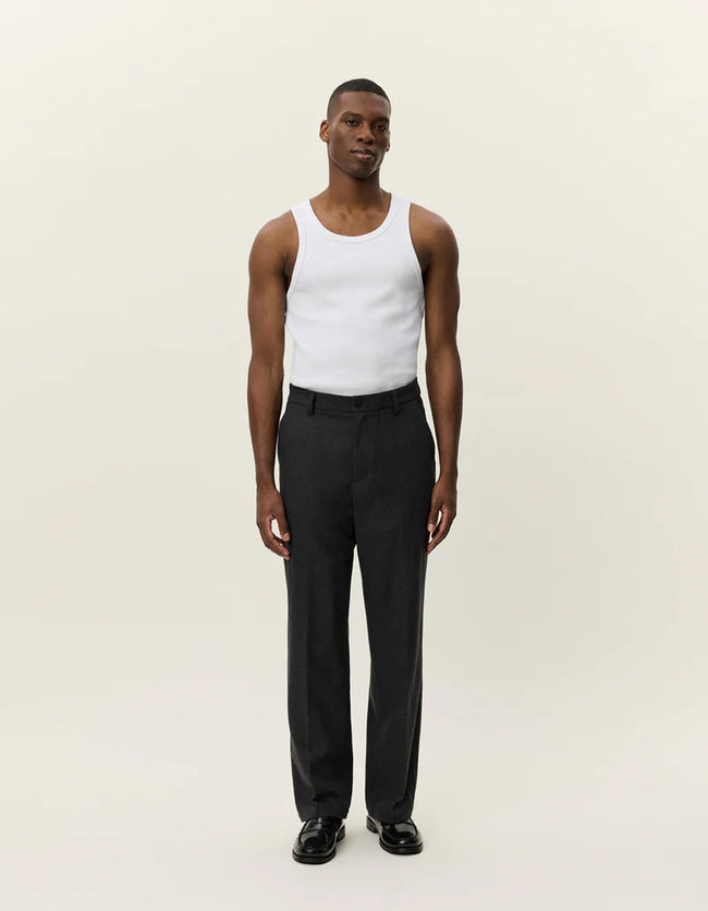 Les Deux Randall Wool Suit Pants - Asphalt
