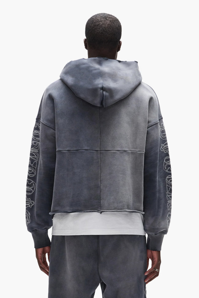 Purple Brand Outline Hoodie - Black