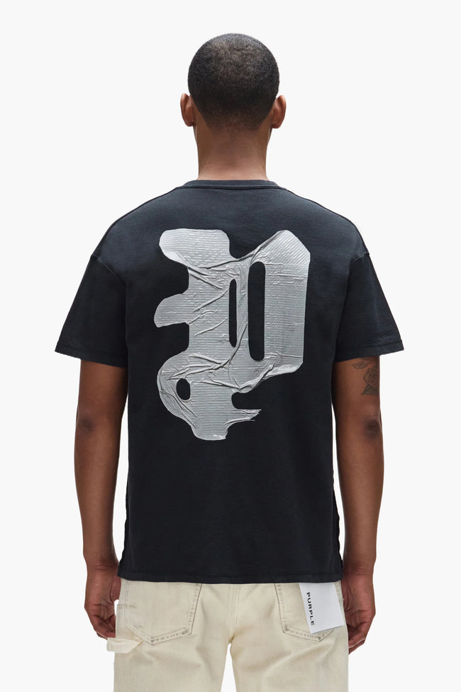 Purple Brand Inside Out Taped P Tee - Black
