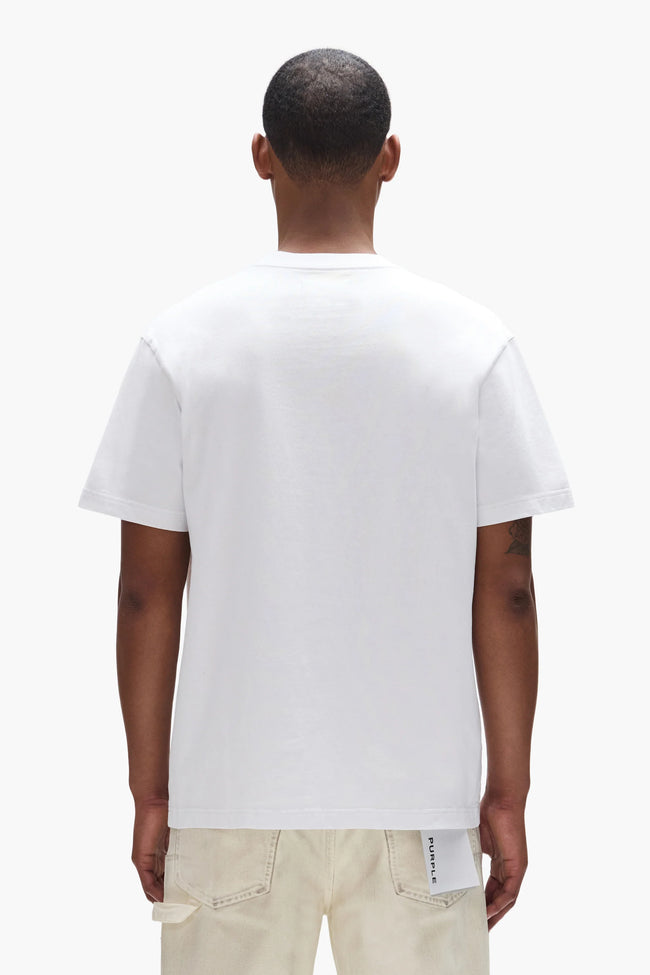 Purple Brand Heavyweight Melt Down Tee - White