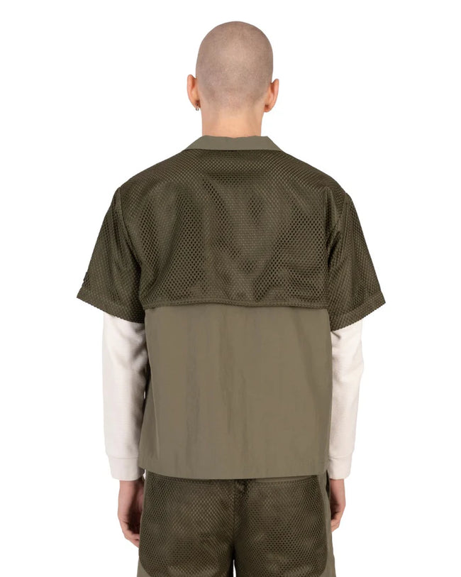 Nash - New York Mesh Layered Shirt - Olive