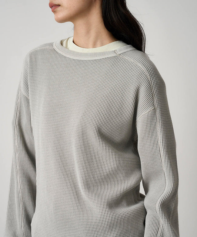 Gramicci Waffle Crew L/S Tee - Pewter