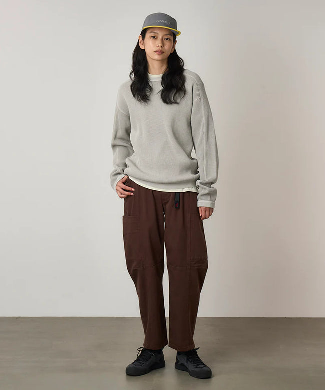 Gramicci Waffle Crew L/S Tee - Pewter