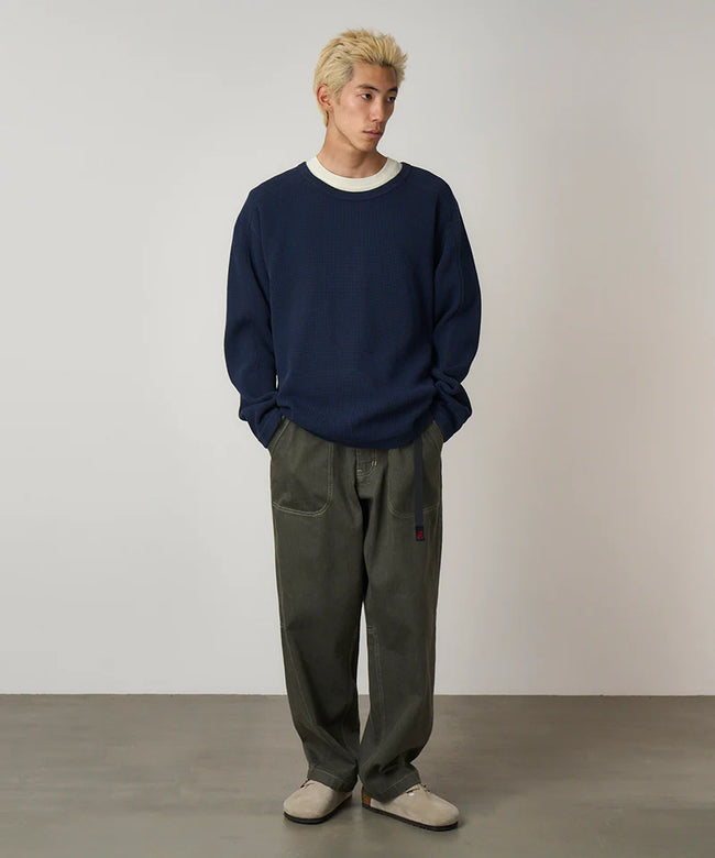 Gramicci Waffle Crew L/S Tee - Twilight