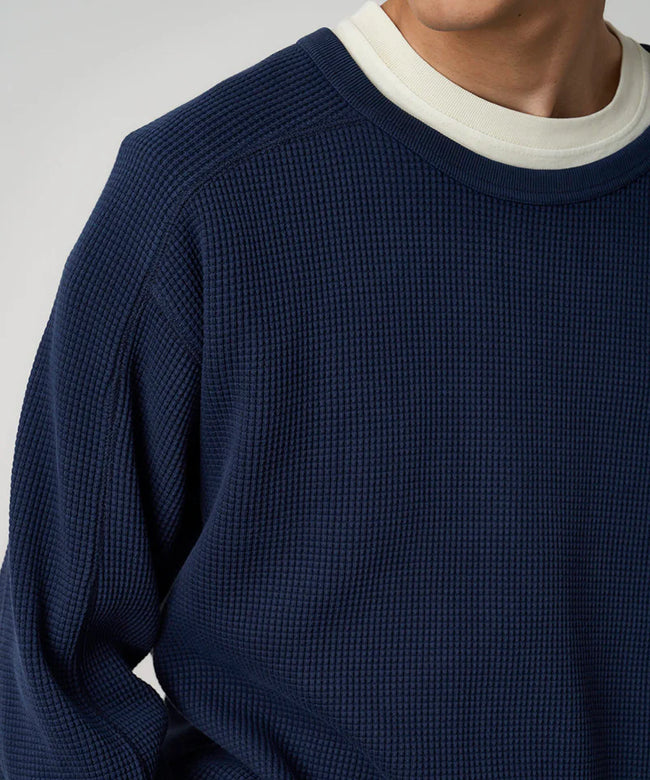 Gramicci Waffle Crew L/S Tee - Twilight
