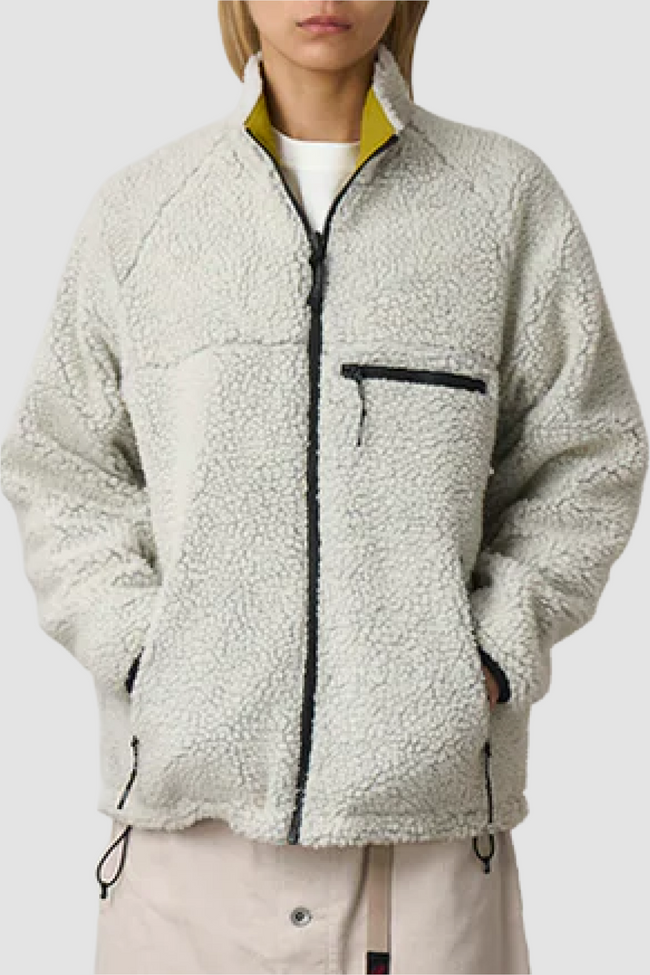 Gramicci Reversible Sherpa Jacket - Natural/Chartreuse